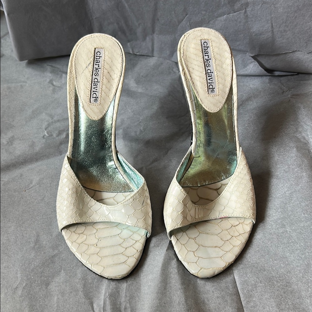 Charles David Cream Women's Shoes